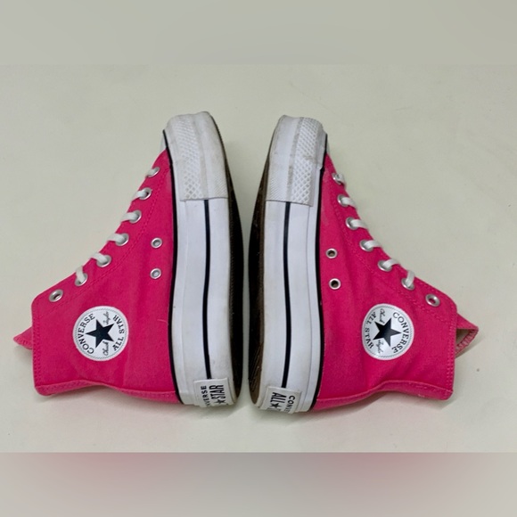Women’s 5 Converse Chuck Taylor High Top Double Stacked Platform Sneakers Shoes - Picture 7 of 16
